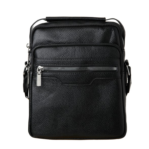 Mens black leather online crossbody bag