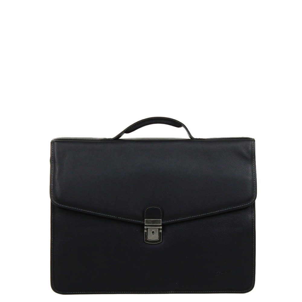 Gerard Henon Leather Briefcase with 3 Compartments (1434)