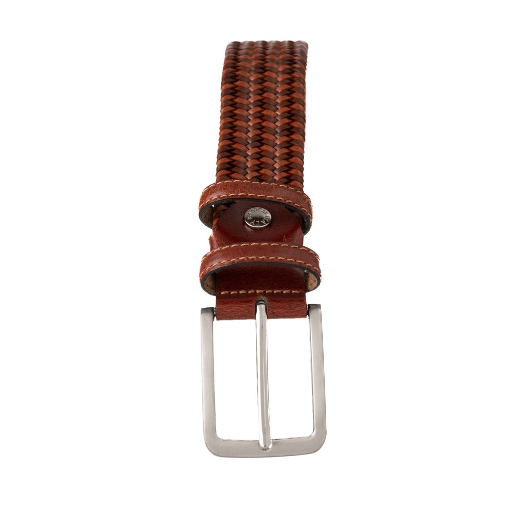 Navigare Men's Leather Knitted Belt (1419)