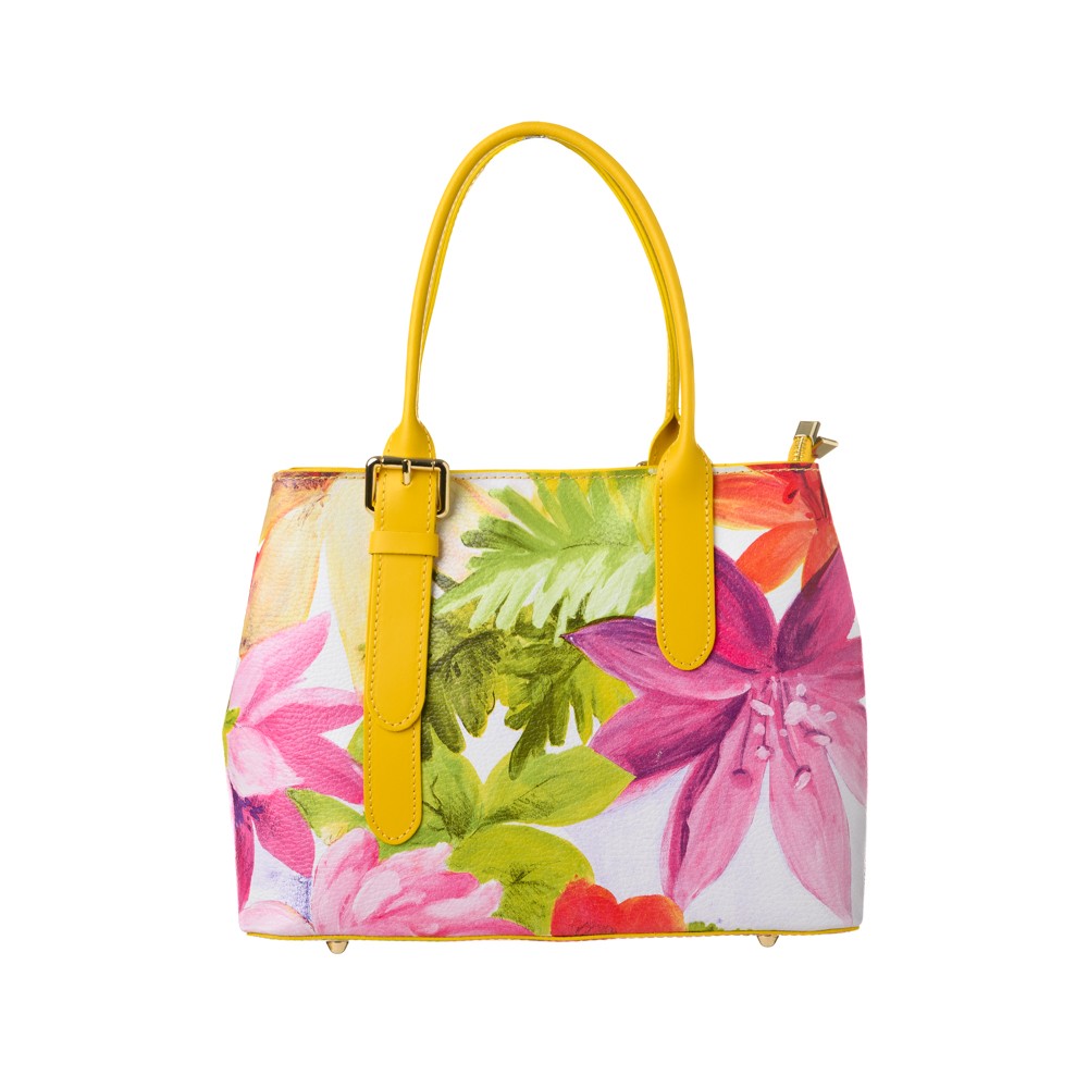 Women's Leather Handbag Yellow (1455)